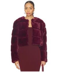 Blank NYC - Cropped Faux Fur Coat - Lyst
