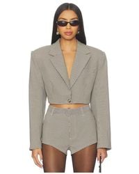 AFRM - Petra Cropped Blazer - Lyst