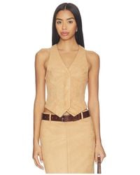 ALL THE WAYS - Bailey Faux Suede Vest - Lyst