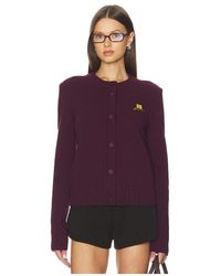 Ganni - Core Future Wool Mix Cardigan - Lyst