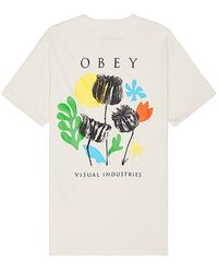 Obey - Flowers Papers Scissors Tee - Lyst