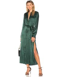 L'academie The Long Sleeve Shirt Dress - Grün