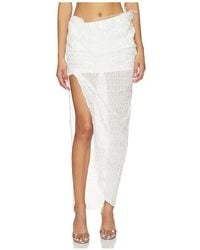 MARRKNULL - Beaded Midi Skirt - Lyst