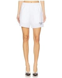 Off-White c/o Virgil Abloh - Embroidered Poplin Elastic Waist Shorts - Lyst