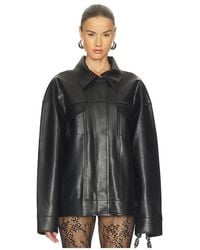 Norma Kamali - Oversized Jean Jacket - Lyst