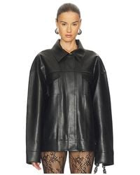 Norma Kamali - Oversized Jean Jacket - Lyst