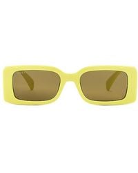 Gucci - Chaise Longue Rectangular Sunglasses - Lyst