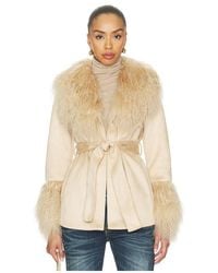 bubish - BLOUSON EN MOUTON RETOURNÉ GIGI en Beige - Lyst