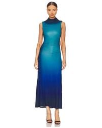 Jonathan Simkhai - Vestido Sin Mangas De Medio Largo Adlina En Color Azul Cerceta Talla (También En M, S, Xl) - Lyst