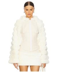 Kim Shui - Faux Fur Hooded Jacket - Lyst