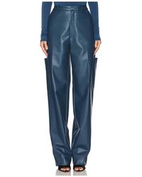 LAPOINTE - Stretch Faux Leather Tapered Trouser - Lyst