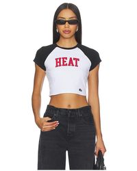 Hype and Vice - Miami Heat Homerun クロップTシャツ - Lyst