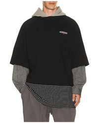 we11done - Multi-Layered Hoodie - Lyst