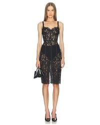 L'Agence - Bustier-Midikleid Aus Spitze Jennifer - Lyst