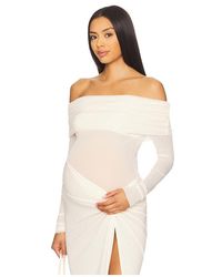 BUMPSUIT - Off The Shoulder Mesh Top - Lyst