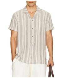 Vintage Summer - Basket Weave Camp Shirt - Lyst