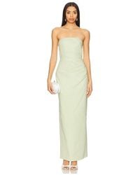 Shona Joy - Lani Strapless Draped Maxi Dress - Lyst