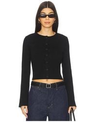 GOOD AMERICAN - Bell Sleeve Knit Cardigan - Lyst