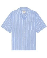 Scotch & Soda - Striped Short Sleeve Shirt - Lyst