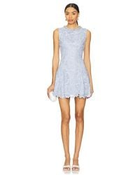 Self-Portrait - Flower Lace Mini Dress - Lyst