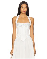 For Love & Lemons - Bustier-Oberteil Aus Popeline Tea Time - Lyst