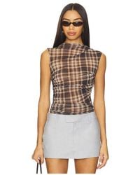 Enza Costa - Mesh Sleeveless Twist Top - Lyst