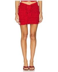 AMOR MIA - Ruffled Mini Skirt - Lyst