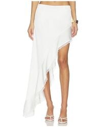 Runaway the Label - Loana Wavy Hem Maxi Skirt - Lyst