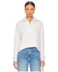 Autumn Cashmere - Shaker 1/2 Zip Mock Neck Sweater - Lyst