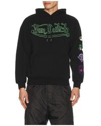 Von Dutch - Logo Sleeve Patches Hoodie - Lyst