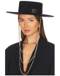 Ruslan Baginskiy - Monogram-Embellished Canotier Hat - Lyst