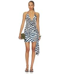 Seven Wonders - Sahara Halter Wrap Mini Dress - Lyst