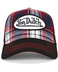 Von Dutch - Plaid Trucker Hat - Lyst