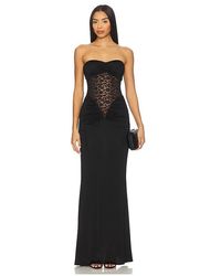 Lovers + Friends - Vestido Largo Cassidy En Color Negro Talla (También En M, S, Xl, Xs, Xxs) - Lyst