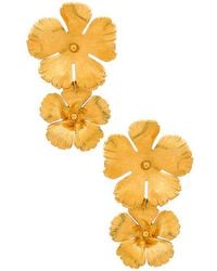 Jennifer Behr - Pendiente Colette En Color Oro Metálico Talla En - Lyst
