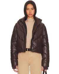 IVL COLLECTIVE - Faux Leather Puffer Jacket - Lyst