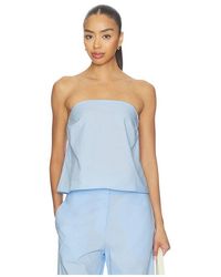 Samsøe & Samsøe - Saclover Top en Baby Blue - Lyst