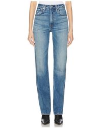 GRLFRND - Sara Super High Rise Straight Jeans En Color Azul Talla (También En 24, 25, 26, 27) - Lyst