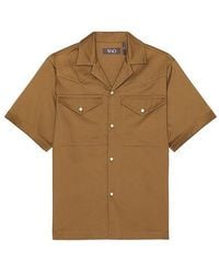 WAO - Satin Western Short Sleeve Shirt - Lyst