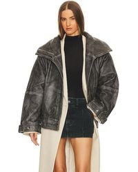 Remain - Leather Oversized Jacket - Lyst