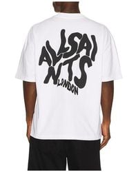AllSaints - Orlando Crew Tee - Lyst