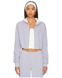 Lamade - Cropped Cotton-Blend Zip-Up Hoodie - Lyst