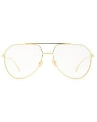 Bottega Veneta - Aviator Eyeglasses - Lyst