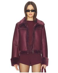 superdown - Sasha Faux Leather Jacket - Lyst