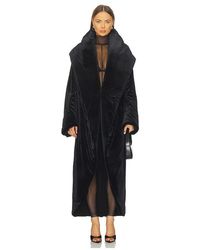 Norma Kamali - Oversized Shawl Collar Maxi Coat - Lyst