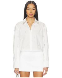 Jonathan Simkhai - Renata Embellished Button Down Shirt - Lyst