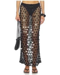 superdown - Dinah Crochet Maxi Skirt - Lyst