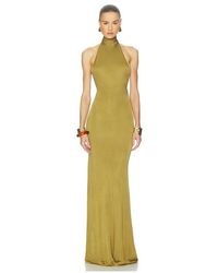 Helsa Jersey Backless Maxi Dress in Grey | Lyst UK