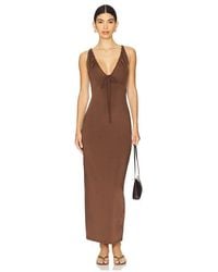 LBLC The Label - ROBE ELVIRA en Chocolate - Lyst