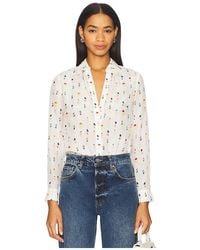 Alice + Olivia - Eloise Blouse En Color Blanco Talla (También En M, S, Xl, Xs) - Lyst